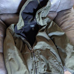 New w/o T- Berkley Jensen Weatherproof Lined Hoodie Jacket Winter XXL Dark Green